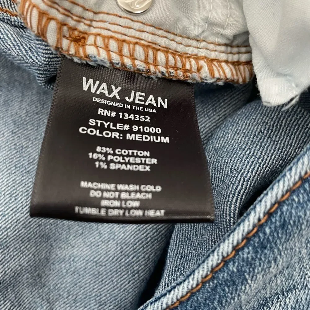 Wax Jeans Boot Cut Stretch Medium Wash Sz 5